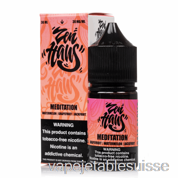 Vape Suisse Méditation - Sels Zen Haus - 30ml 50mg